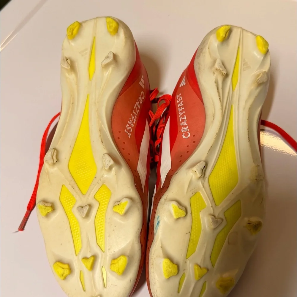 adidas X Crazyfast Soccer Cleats Red/White FG - Size 9